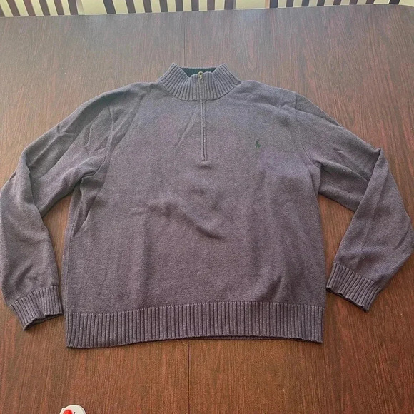 COPY - POLO by RALPH LAUREN MENS QUARTER ZIP SWEATER SIZE XXL - Picture 9 of 10